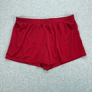 Champion Mesh Shorts Mens XL Red Athletic Running Gym Basketball Track Retro